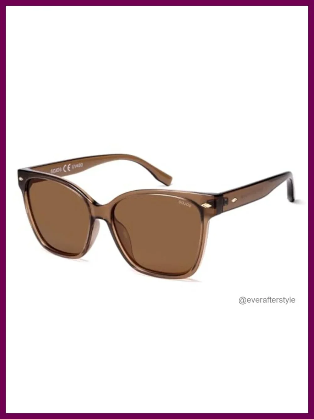 Polarized Square Sunglasses with UV400 Protection